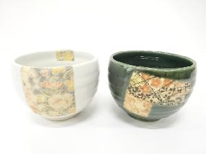 色絵　花　碗　2客